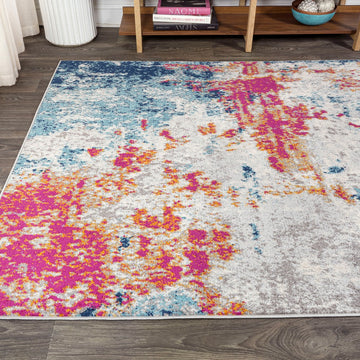 Sunset Modern Abstract Area Rug